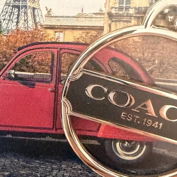 Coach Black and Silver Key Chain - Picture 6 of 8